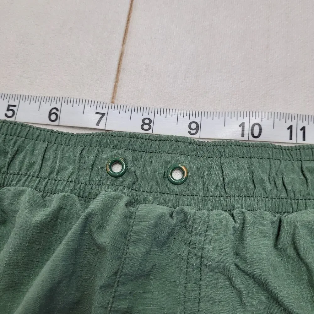 Vintage 90s Adidas Y2k green track shorts utility cargo XL